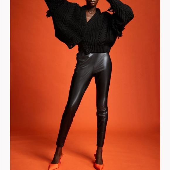 H&M Faux Leather Leggings - Picture 1 of 10